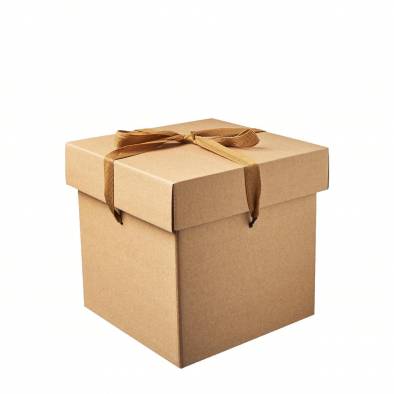 20x20x20.5cm Brown Paper Box
