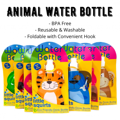 Animal Water Bottle (Assorted)