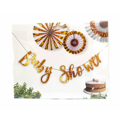 Baby Shower Letter Bunting JQ80279 (Rose Gold)