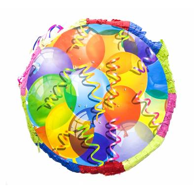 Balloon Party Round Pinata No.6332