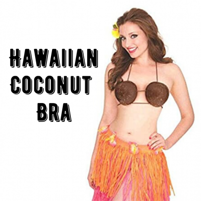 Hawaiian Coconut Costume Bra