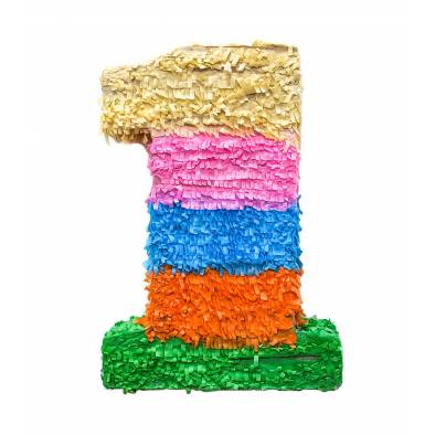 Colourful Number 1 Pinata