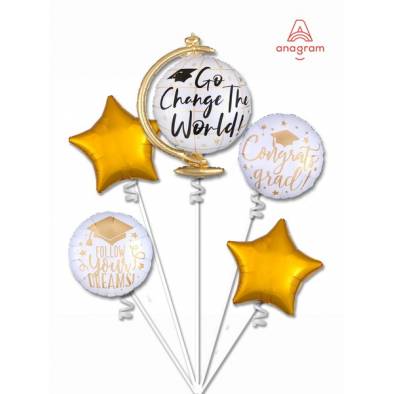 Go Change The World Graduation Bouquet