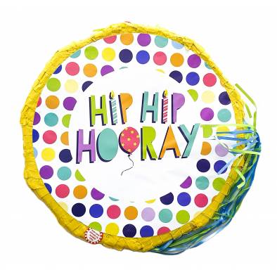 Hip Hip Hooray Round Pinata E4149