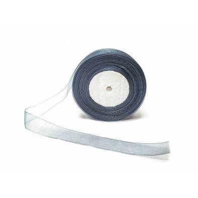 0.75 Inch Organza Ribbon (Grey)