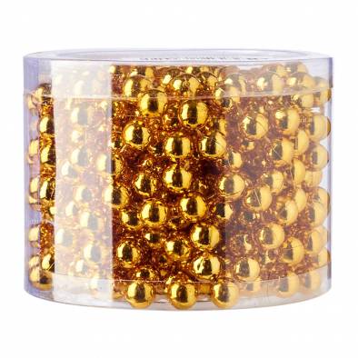 0.8cm Christmas Beads (Gold)