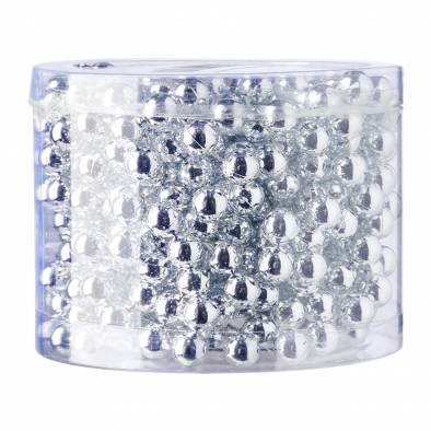 0.8cm Christmas Beads (Silver)