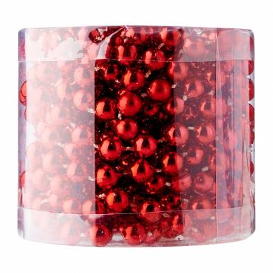 0.8cm Christmas Beads (Red)
