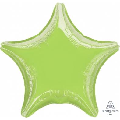 S15 Metallic Lime Green Star A07128 Foil Balloon