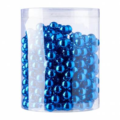 1cm Christmas Beads (Blue)