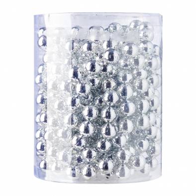 1cm Christmas Beads (Silver)