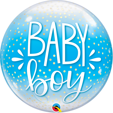 22inch Baby Boy Q10040 Deco Bubble Balloon