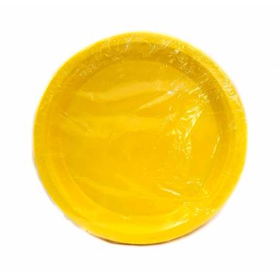 10Inch Plastic Plates (Yellow) (50pcs)