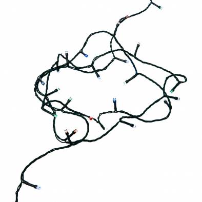 96 LED Battery Operated 8 Functions Outdoor Fairy Lights (Mixed/Green Wire)