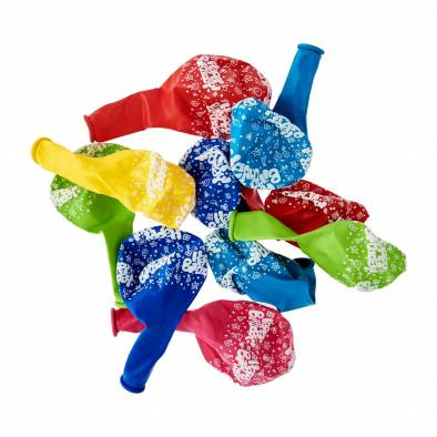 10pc Happy Birthday Printed Latex Balloons (12")