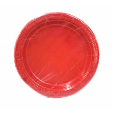 10" Plastic Plates (Red) (50pcs)