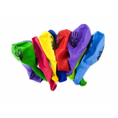 10pcs Colorful Zebra Printed Latex Balloons (12")