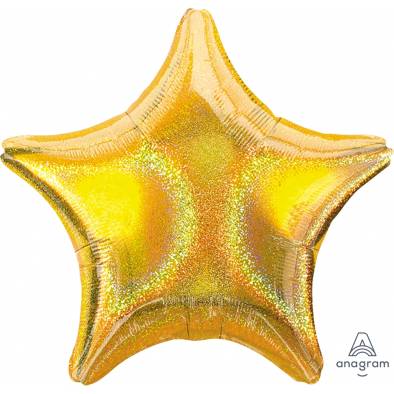 Gold Dazzler Star A11227 Foil Balloon