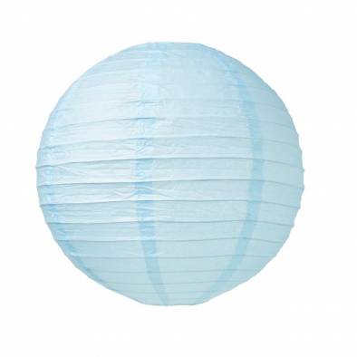 10" Round Color Paper Lantern (Sky Blue)