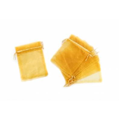 12cm x 16cm Organza Bag (Gold) (10pcs)