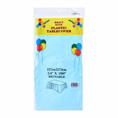 Color Plastic Tablecover (Baby Blue)