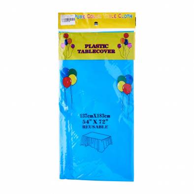Color Plastic Tablecover (Blue)