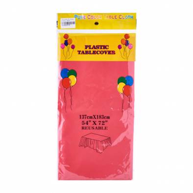 Color Plastic Tablecover (Red)