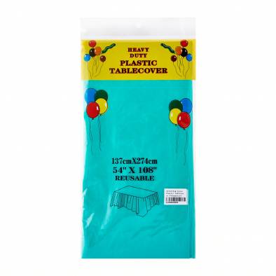Color Plastic Tablecover (Turquoise)