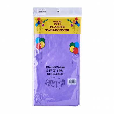 Color Plastic Tablecover (Purple)