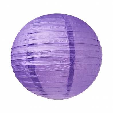 10" Round Color Paper Lantern (Light Purple)