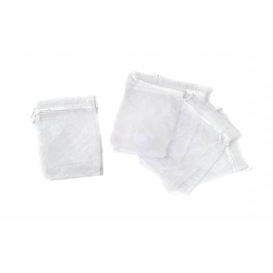 14cm x 20cm Organza Bag (White) (10pcs)