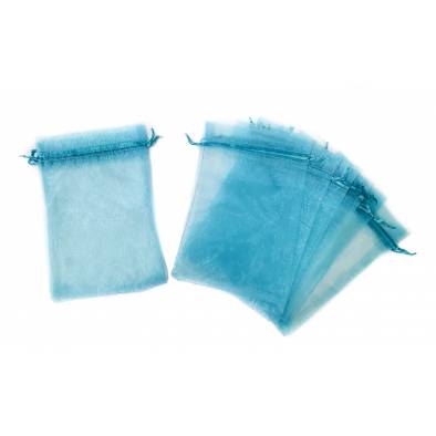 14cm x 20cm Organza Bag (Blue) (10pcs)