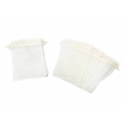 14cm x 20cm Organza Bag (Cream) (10pcs)