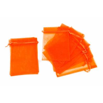 14x20cm Organza Bag (Orange) (10pcs)