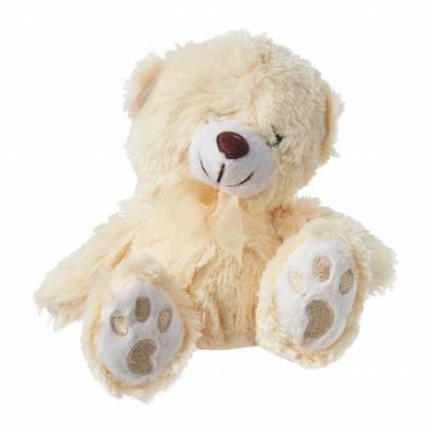 15cm Furry Teddy Bear (Cream)