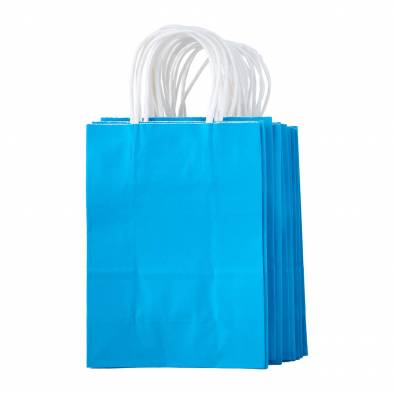 15x20x8cm Kraft Paper Bag (Blue)