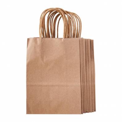 15x20x8cm Kraft Paper Bag (Brown)