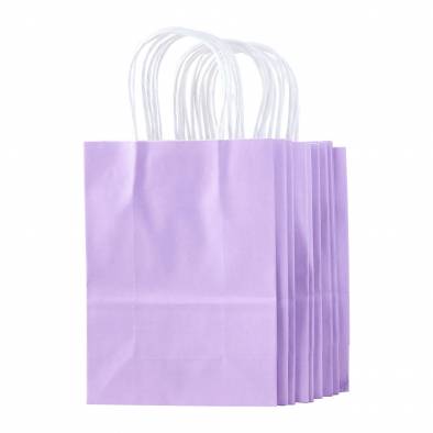15x20x8cm Kraft Paper Bag (Purple)