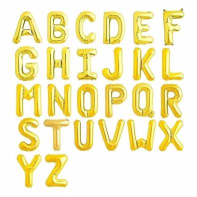 16" Alphabet Foil Balloon (Gold)
