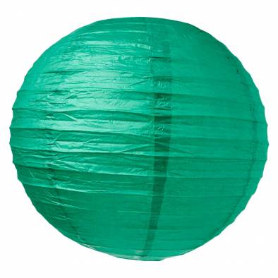 10inch Round Color Paper Lantern (Dark Green)