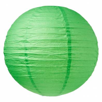 10" Round Color Paper Lantern (Green)