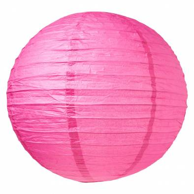 10" Round Color Paper Lantern (Hot Pink)