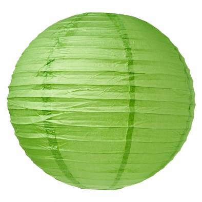 10" Round Color Paper Lantern (Lime Green)