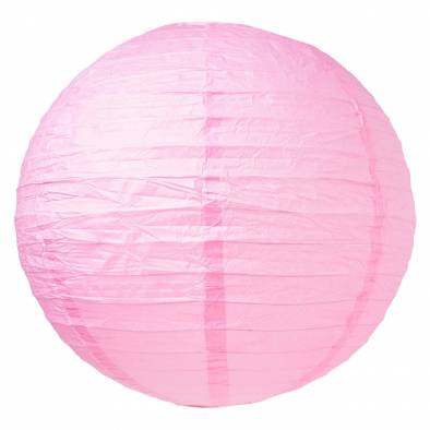 10" Round Color Paper Lantern (Pink)