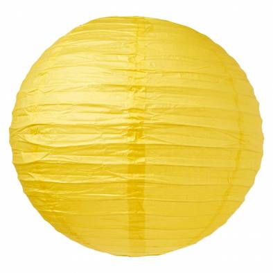 10" Round Color Paper Lantern (Yellow)