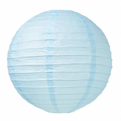 12" Round Color Paper Lantern (Sky Blue)