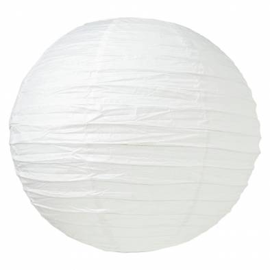 10" Round Paper Lantern (White)