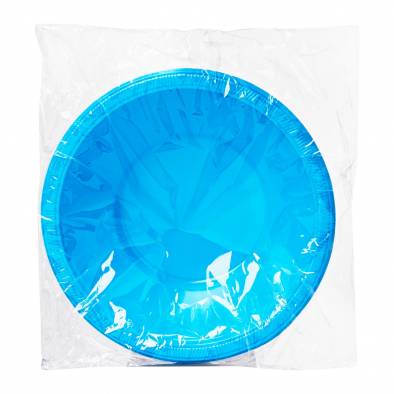 Solid Color Plastic Bowls (Light Blue)