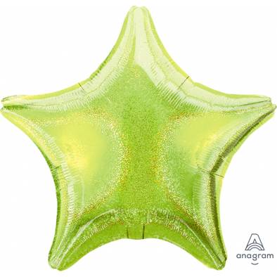 Lime Green Dazzler Star A17640 Foil Balloon