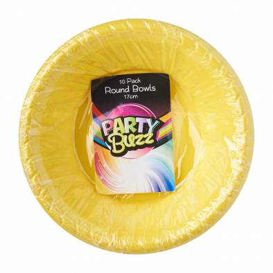 Solid Color Plastic Bowls (Yellow)